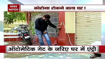 मशीनकबाड़ के सामान से शख्स ने बना डाली ऑटोमेटिक सैनिटाइजर मशीन