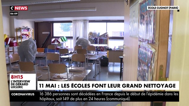 Déconfinement le 11 mai : les écoles font leur grand nettoyage