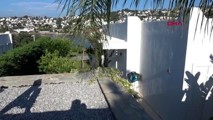 MUĞLA Bodrum'da, Özdil'e ait villadaki mührü DHA görüntüledi