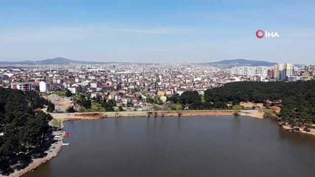 Aydos Ormanı’nın ‘Saklı Güzelliği’ Olan Göl Havadan Görüntülendi