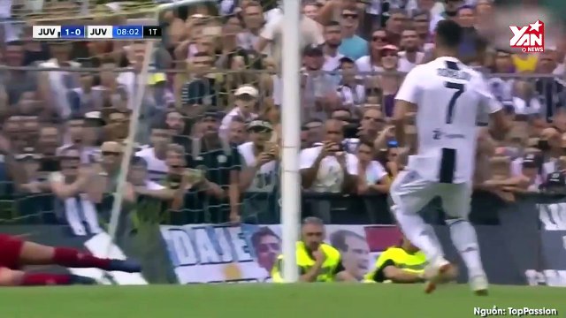 Ronaldo chỉ có mất có 8 phút để ghi bàn thắng đầu tiên cho Juventus, nhưng trận đấu bị hủy bỏ
