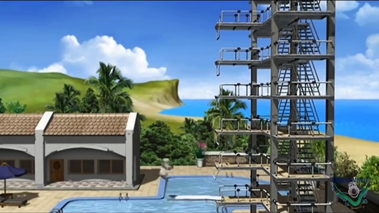 Bernard Bear - Episodes 2 - Diving Board/Watching TV/Hitchhiking/Sky Diving/At the Theme Park/A Day in the Country