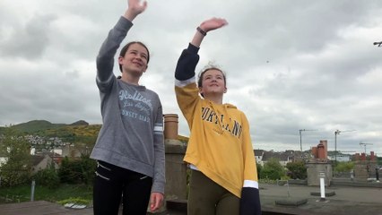 Watch two RAF Typhoon Jets fly over Edinburgh to commemorate VE Day