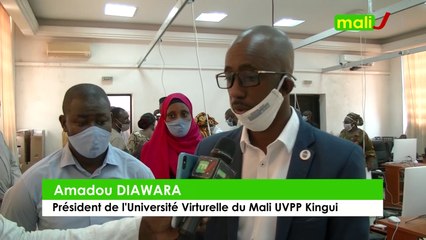 Don de masques, de gels et de savons de l’Université Virtuelle du Mali UVPP Kingui aux enseignants à travers le PADES