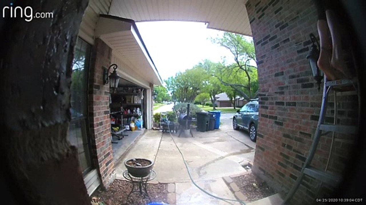 Ladder Fall Caught on Doorbell Camera