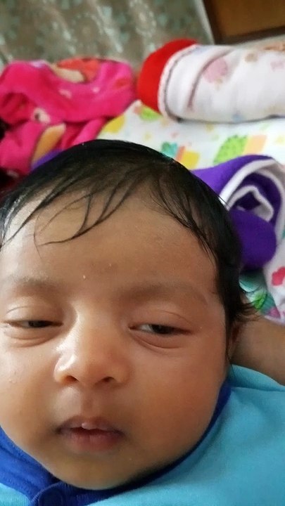 My baby different expression