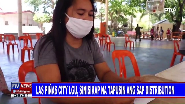 Las Piñas City LGU, sinisikap na tapusin ang SAP distribution