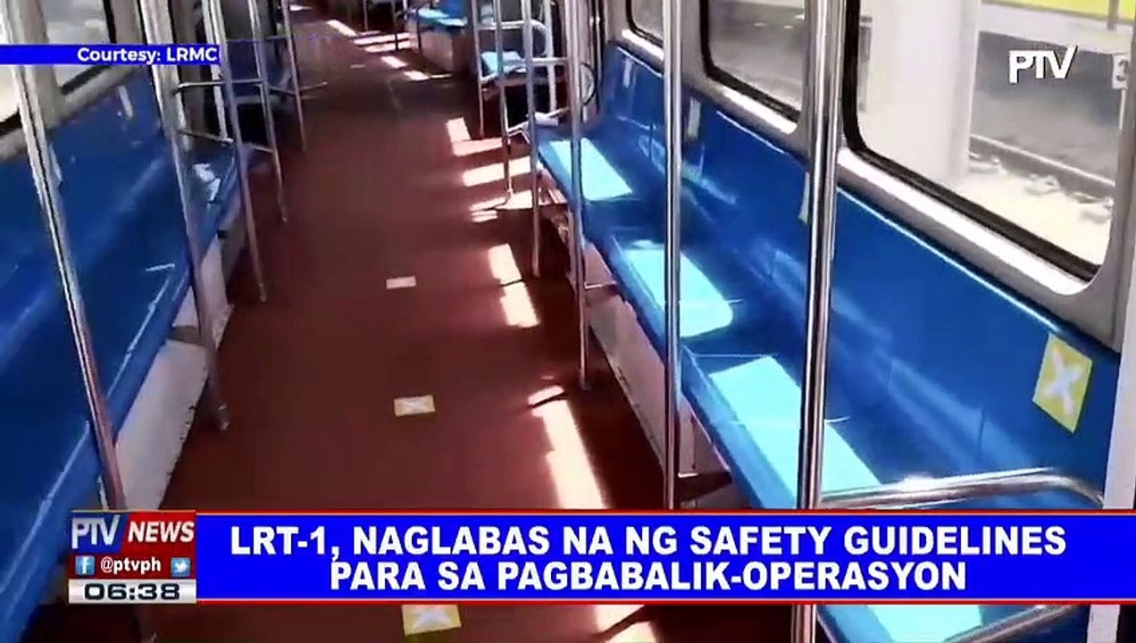 LRT-1, naglabas na ng safety guidelines para sa pagbabalik-operasyon