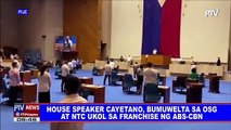House Speaker Cayetano, bumuwelta sa OSG at NTC ukol sa franchise ng ABS-CBN