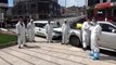 Zonguldak'ta berber ve kuaförler dezenfekte edildi