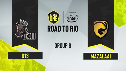CSGO - D13 vs. Mazalaai [Dust] Map 2 - ESL One Road to Rio - Group B - Asia