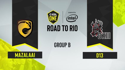 CSGO - D13 vs. Mazalaai [Nuke] Map 1 - ESL One Road to Rio - Group B - Asia