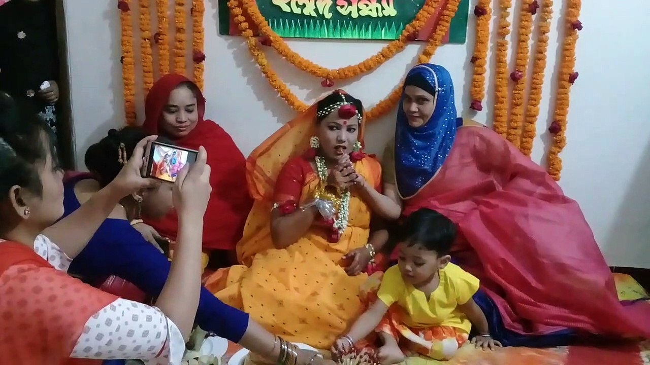 মিতুর গায়ে হলুদের অনুষ্ঠানে।__2018