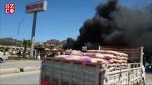 Mağaza alev alev yandı, kabus dolu dakikalar yaşandı