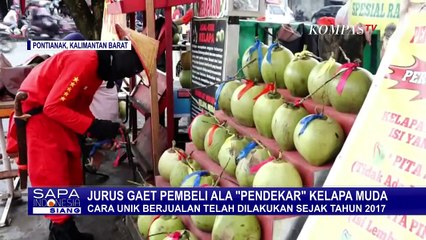 Ini Gaya Pendekar Kelapa Muda Pakai Jurus Gaet Pembeli