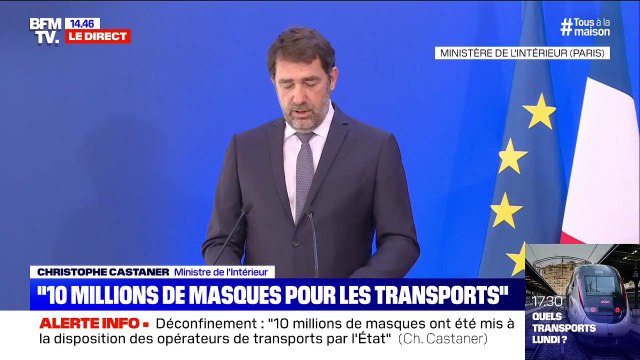 Christophe Castaner sur le trafic de masques: La gendarmerie nationale a mis à bas des escroqueries pour un montant supérieur à 30 millions d'euros