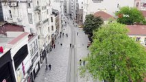 3 metre kuralı sonrası İstiklal Caddesi’ndeki son durum görüntülendi