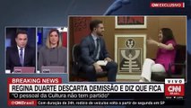 Regina Duarte minimiza as mortes por Covid-19 e canta música da ditadura em entrevista à CNN