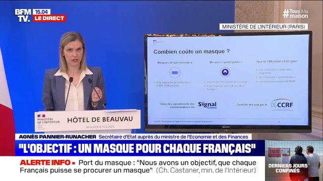 Agnès Pannier-Runacher: Le taux de TVA sur les masques est désormais un taux réduit à 5,5%