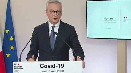 Bruno Le maire, ministre de l'économie, annonce la relance de l'activité économique française