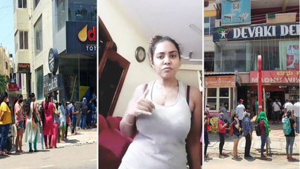 Download Video: Sri Reddy Reacts On Women Queues At Liquor Shops