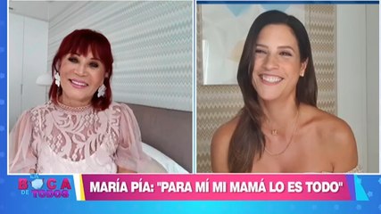María Pía Copello fue sorprendida por su mamá en vivo