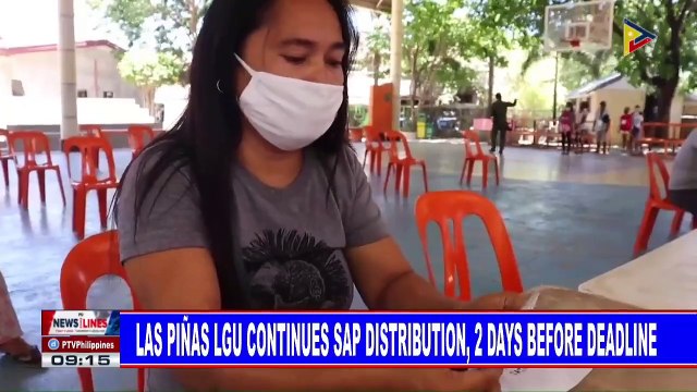 Las Piñas LGU continues SAP distribution, 2 days before deadline
