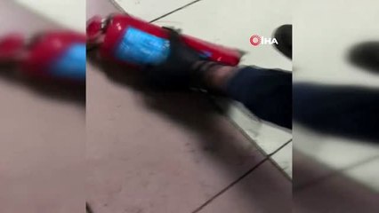 Yangın söndürme tüpünden 497 gram metamfetamin çıktı