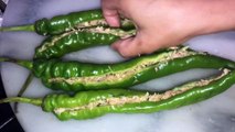 Stuffed Green Chilies || How To Make Cheese And Chicken Stuffed Chilies| Life with mom