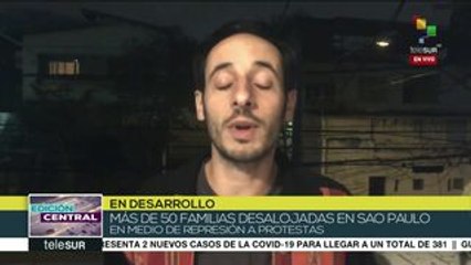 Desalojan a 50 familias brasileñas durante brote de COVID-19