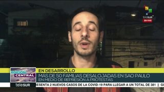 Desalojan a 50 familias brasileñas durante brote de COVID-19