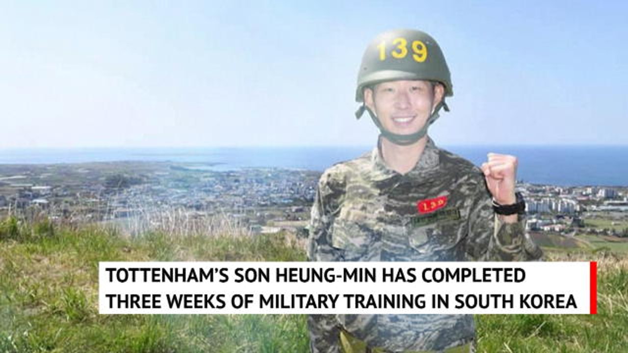 Tottenham forward Son completes military service in South Korea