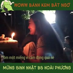 Khả Ngân bật khóc tại sinh nhật bất ngờ ở phim trường