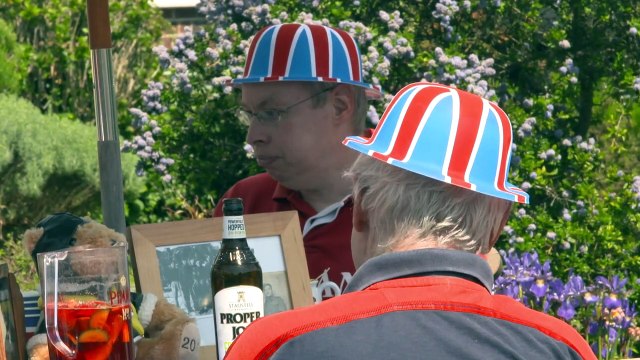 Socially distant street parties held to mark VE Day