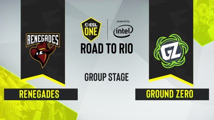 CSGO - Renegades vs. Ground Zero [Mirage] Map 1 - ESL One Road to Rio - Group Stage - OCE