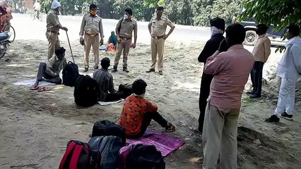 पैदल चलकर शामली पहुंचे हरियाणा-पंजाब से 250 मजदूर