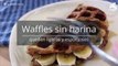 Waffles sin harina con banana y canela: quedan esponjosos