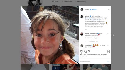 Aitana Ocaña publica una foto de su más tierna infancia