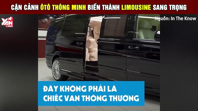 Cận cảnh xe hơi thông minh bất ngờ biến hình thành một chiếc Limousine sang trọng