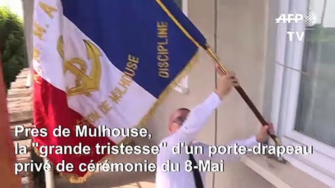 Près de Mulhouse, la "grande tristesse" d'un porte-drapeau privé de cérémonie du 8-Mai