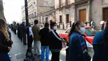 Gran marcha mitin manifestacion Sindicato Único de Empleados de la Universidad Michoacana morelia