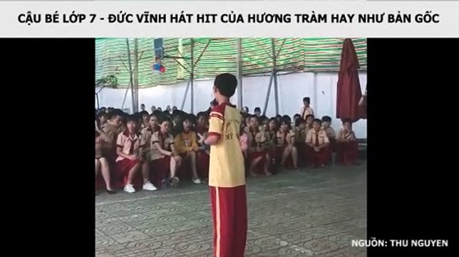 CẬU BÉ LỚP 7 - ĐỨC VĨNH HÁT HIT CỦA HƯƠNG TRÀM HAY NHƯ BẢN GỐC