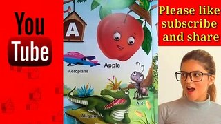 A For Apple B For Ball C For Cat । ABC Phonic song with Image । ABC ALFABETS । Alfabets ।ABC Phonic song ।Phonic song । Phonic nersery rhymes । Nersery rhymes for kids