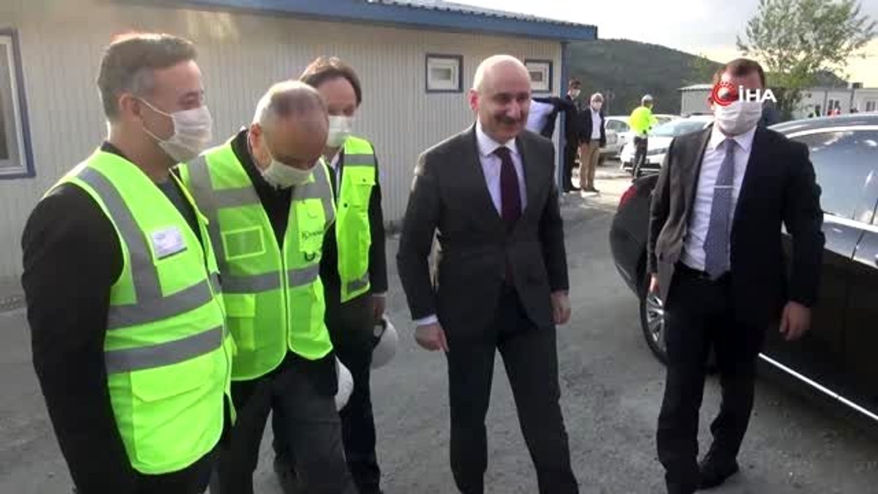 Ulaştırma ve Altyapı Bakanı Adil Karaismailoğlu: "T26 tüneli tamamlandığı Ankara-İstanbul arası YHT...