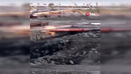 İzmir'de devrilen vincin altında kalan işçi hayatını kaybetti