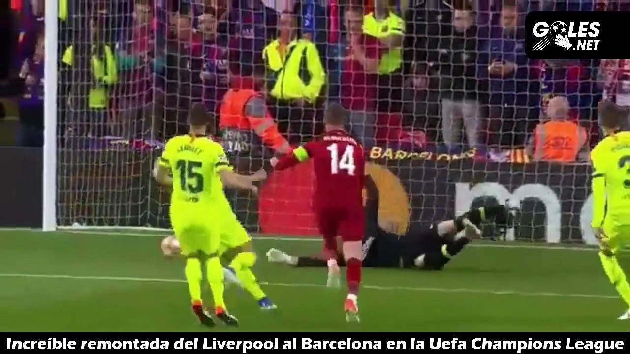 Increíble remontada del Liverpool al Barcelona en la Uefa Champions League