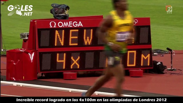 Increíble record logrado en los 4x100m en las olimpiadas de Londres 2012