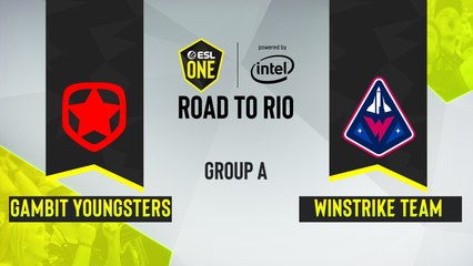 CSGO - Gambit Youngsters vs. Winstrike Team [Dust2] Map 2 - ESL One Road to Rio - Group A - CIS