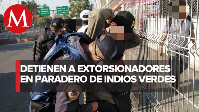 Detienen a tres presuntos extorsionadores de Cetram de Indios Verdes