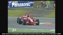 ¡Qué carrera! Inolvidable pelea entre Alonso y  Massa en la Fórmula 1 2007
